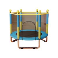 Mini Trampolin Cama Elastica Pequeña Para Niños Color Azul