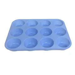 GENERICO - Molde Muffins Molde De Silicona 12 Cup Molde Cupcakes Repostería.