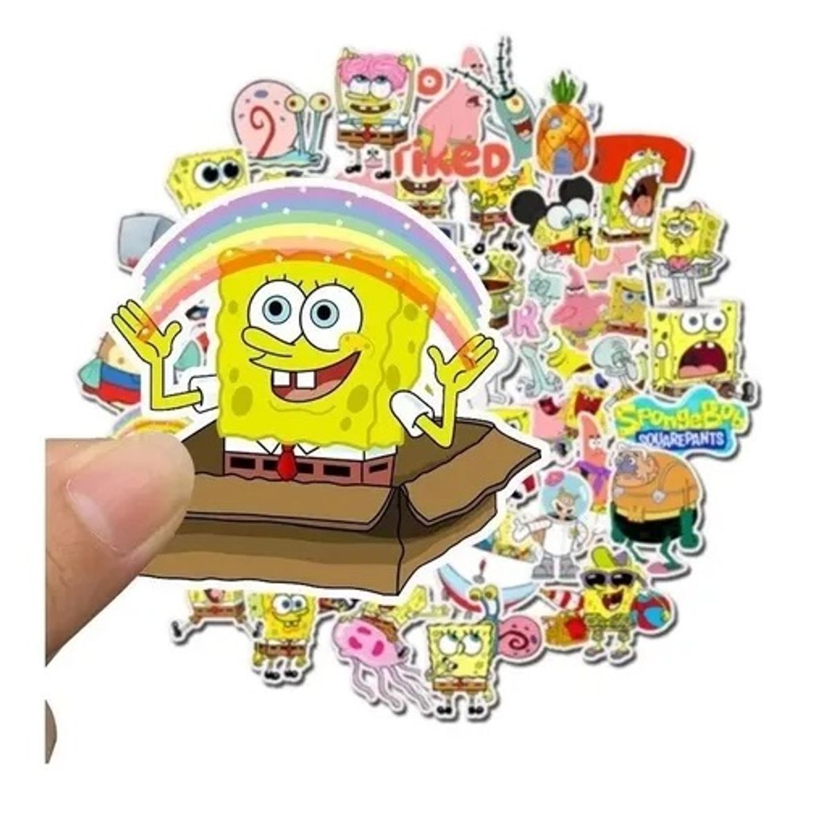50 Stickers Bob Esponja - Etiquetas Autoadhesivas, marca GARSIL - Foto Principal