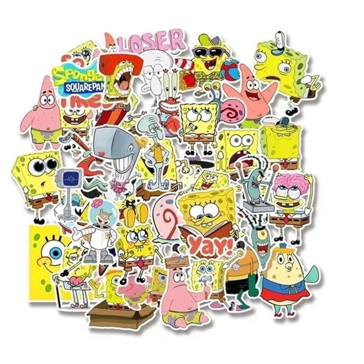 50 Stickers Bob Esponja - Etiquetas Autoadhesivas, marca GARSIL - Foto 2