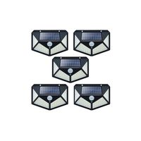 Pack x 5 Focos Solares 100 Led Sensor de Movimiento