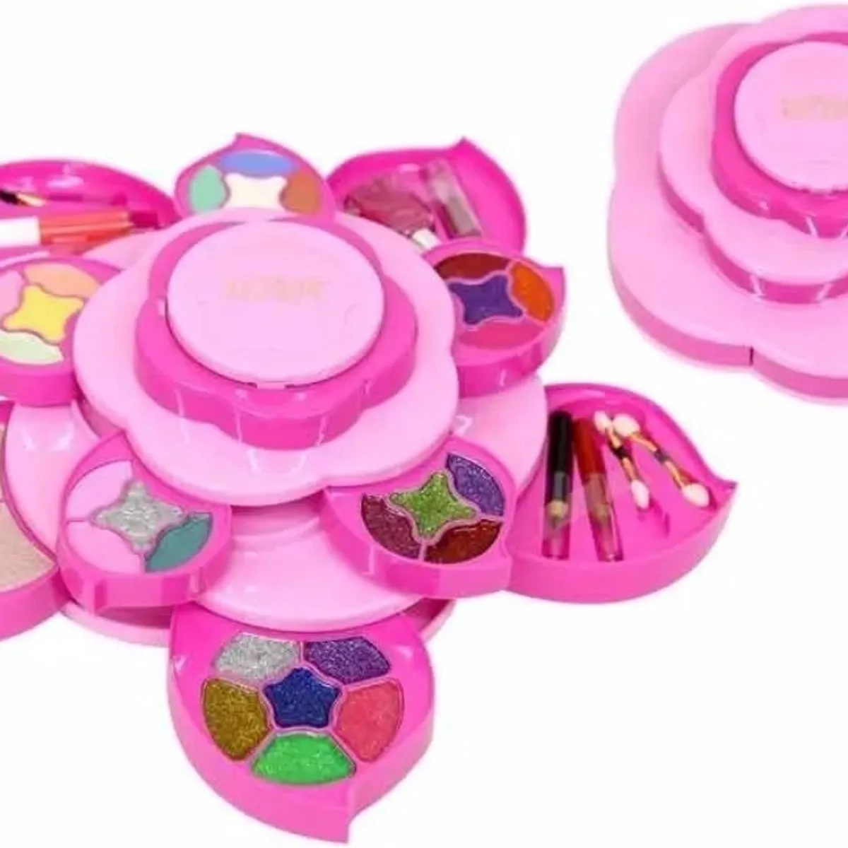 GENERICO - Maquillaje Infantil lavable no tóxico diseño flor 19 tonos
