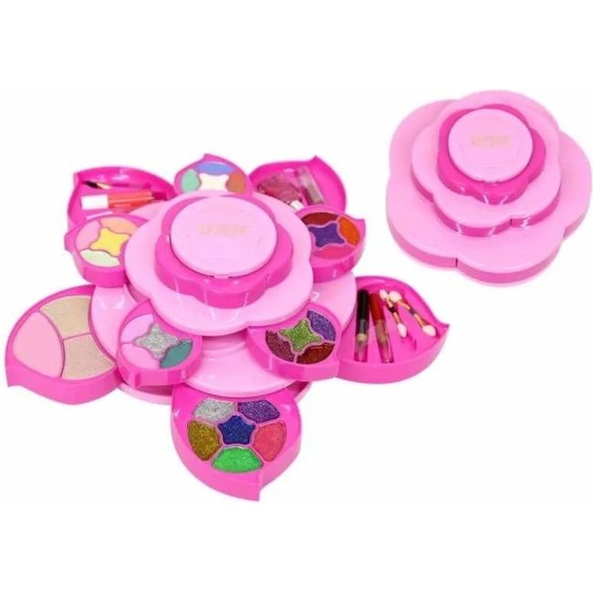 GENERICO - Maquillaje Infantil lavable no tóxico diseño flor 19 tonos