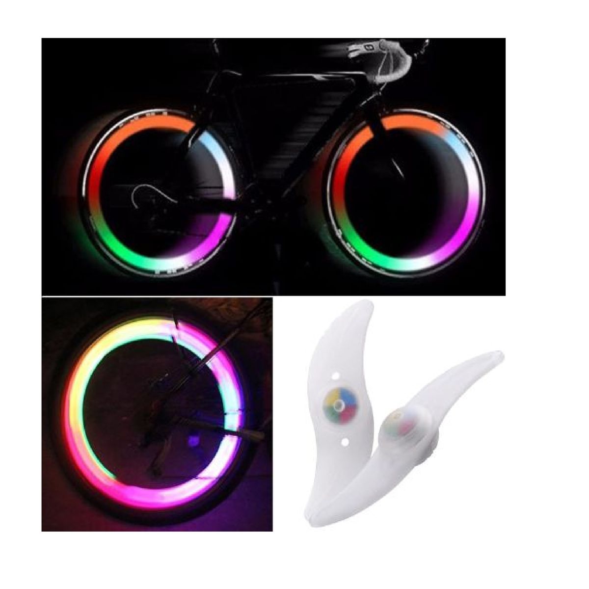 UNIVERSAL - Luz led para rueda de bicicleta