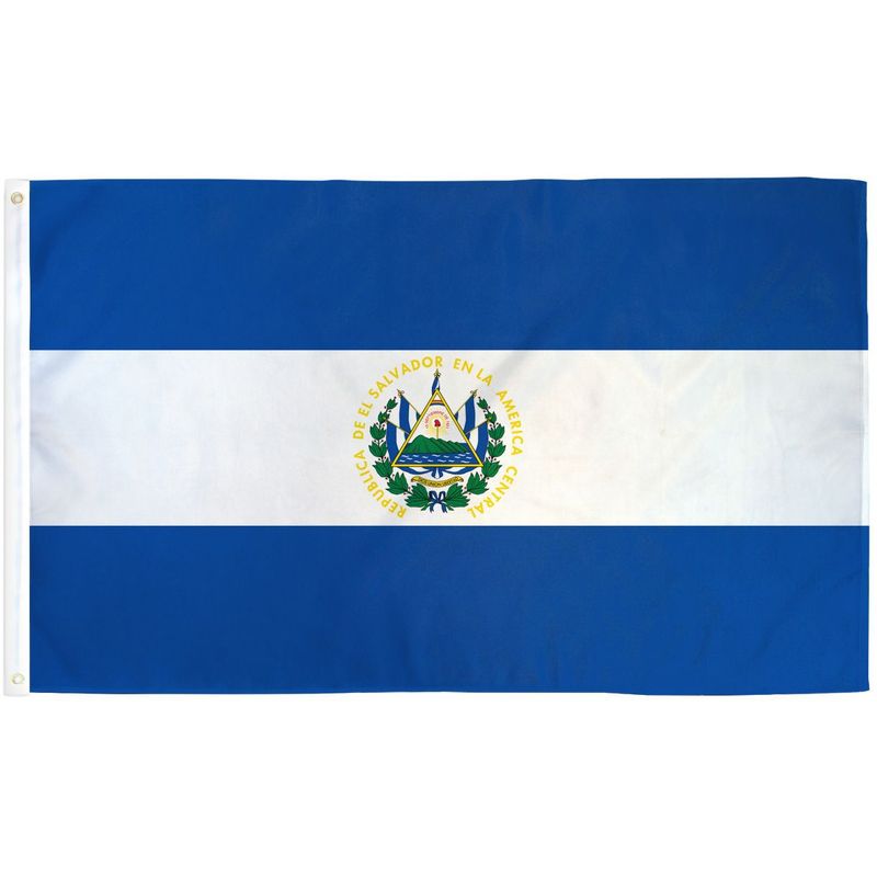 GENERICO - Bandera de El Salvador de 90cm x 60cm