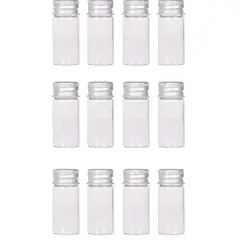 GENERICO - 12 Frascos Vidrio 22x50 mm Tapa Rosca 10 ml