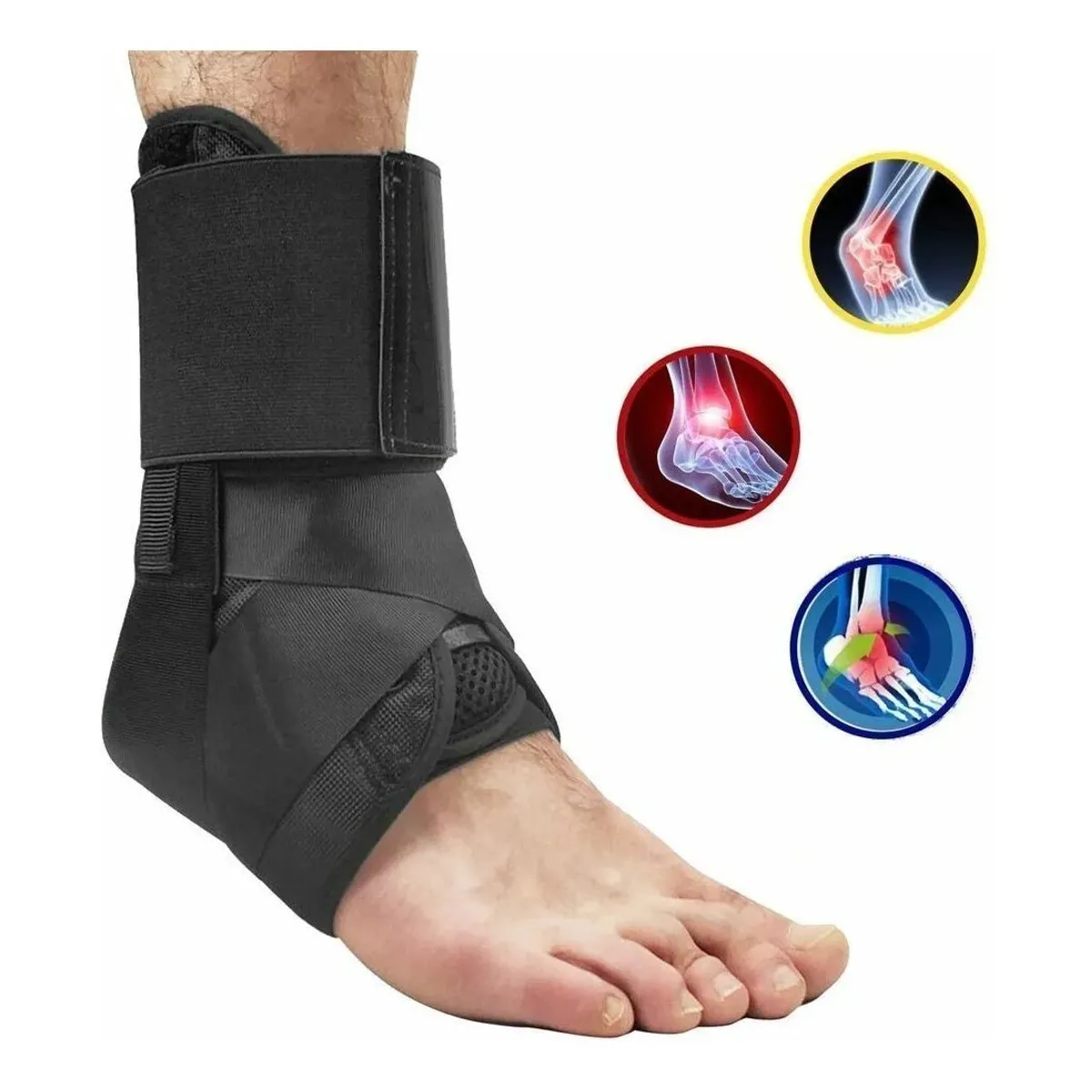 KUANGYE - Estabilizador De Tobillo Transpirable Con Soportes Laterales