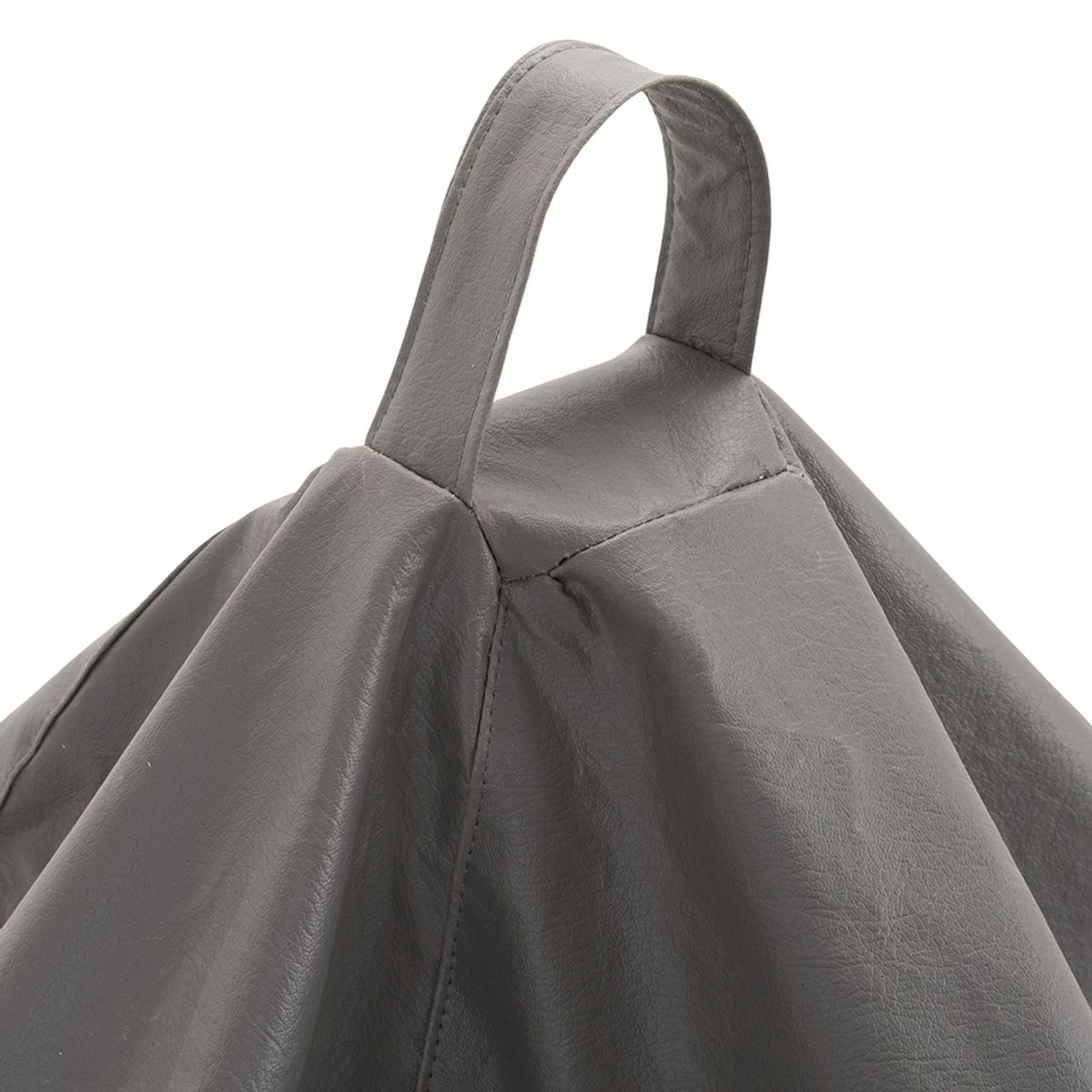 GENERICO - Pouf Pera Gris Eco Cuero 100x120x120 cm Máxima Design