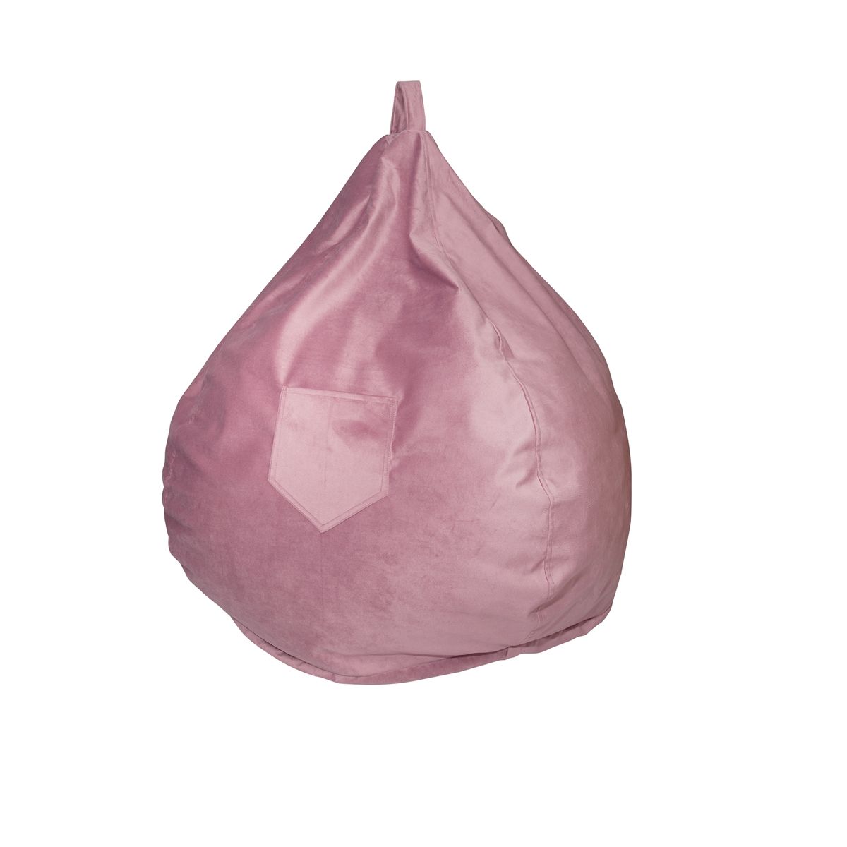 GENERICO - Pouf Pera Palo de Rosa Felpa 100x80x80 cm Máxima Design.