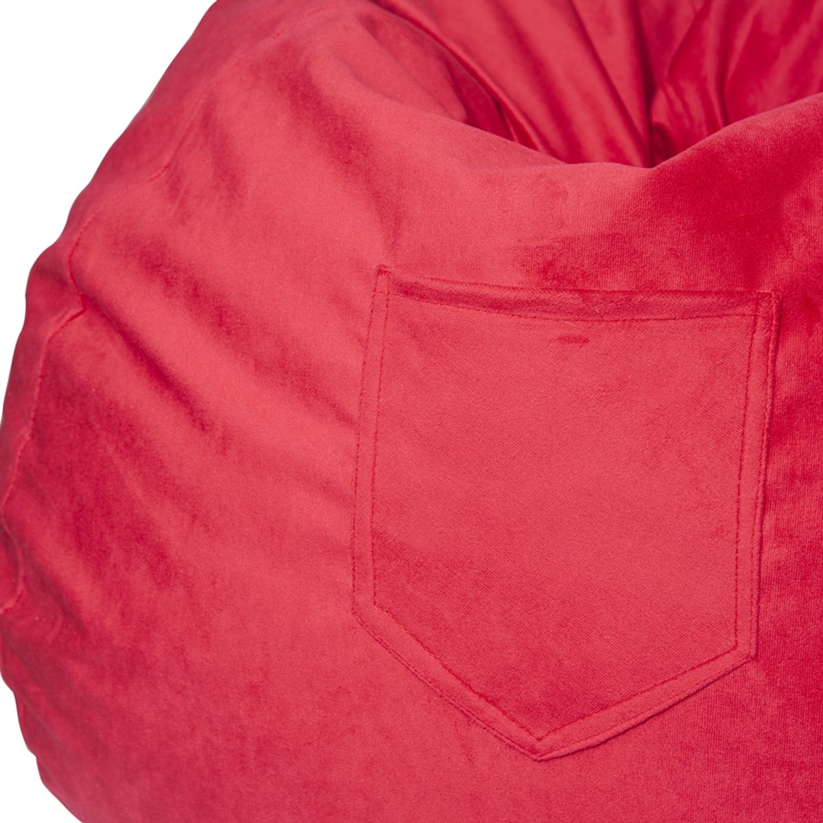 GENERICO - Pouf Pera Fucsia Felpa 100x80x80 cm Máxima Design