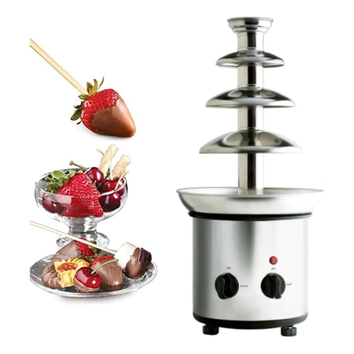 GENERICO - Cascada De Chocolate Maquina Derretir Chocolate Fondue Acero