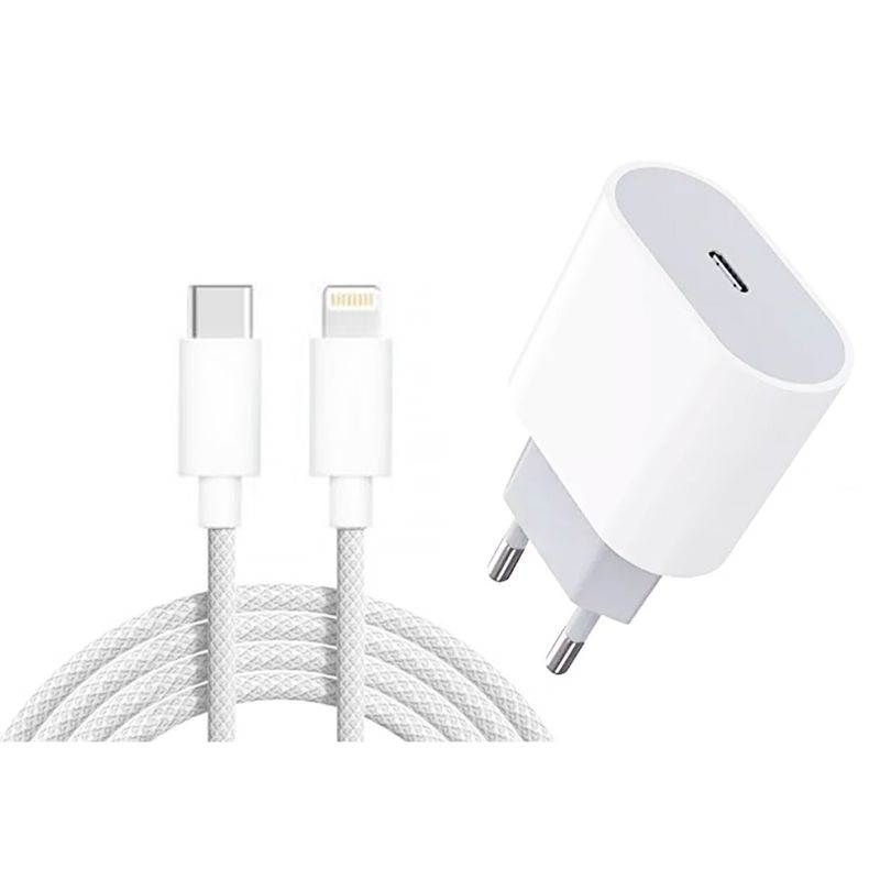 GENERICO - Carga Rapida Cargador 20W iPhone SE XS 12 Mini 13 Pro 14 Max