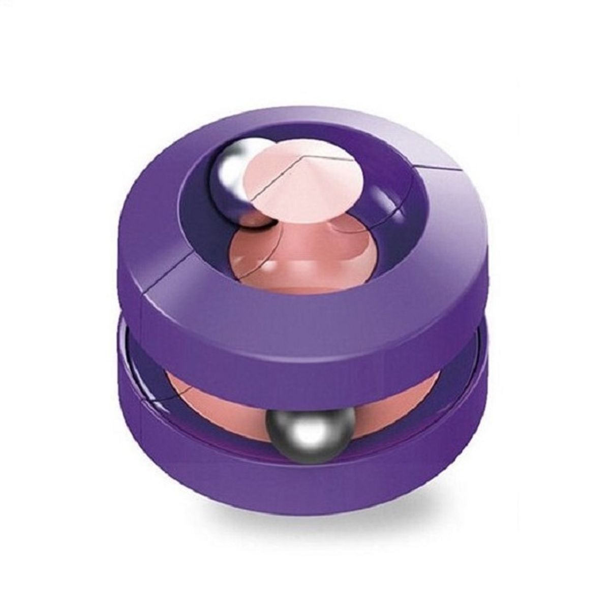 PANGUI TOYS - Juguete Antiestrés Bead Orbit Fidget Toy Color Morado
