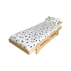 GROWME - Funda de plumón PINOS 1 plaza (140x220) cama cubrecamas Algodón