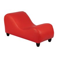 Diván Eco Cuero Rojo 170x65x75 Cm Máxima Design