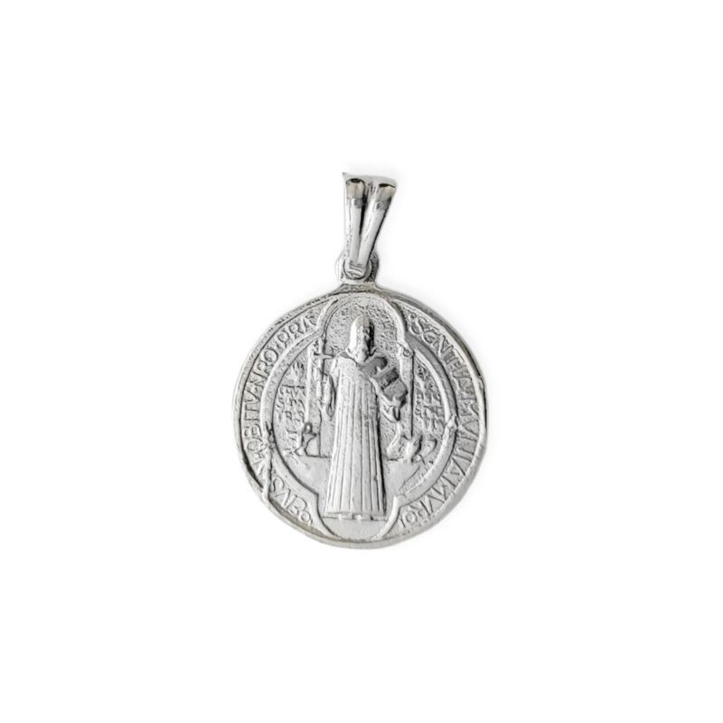 ANDREA COGGIOLA JOYAS - Colgante San Benito 17mm Plata Fina 925