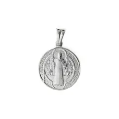 ANDREA COGGIOLA JOYAS - Colgante San Benito 17mm Plata Fina 925