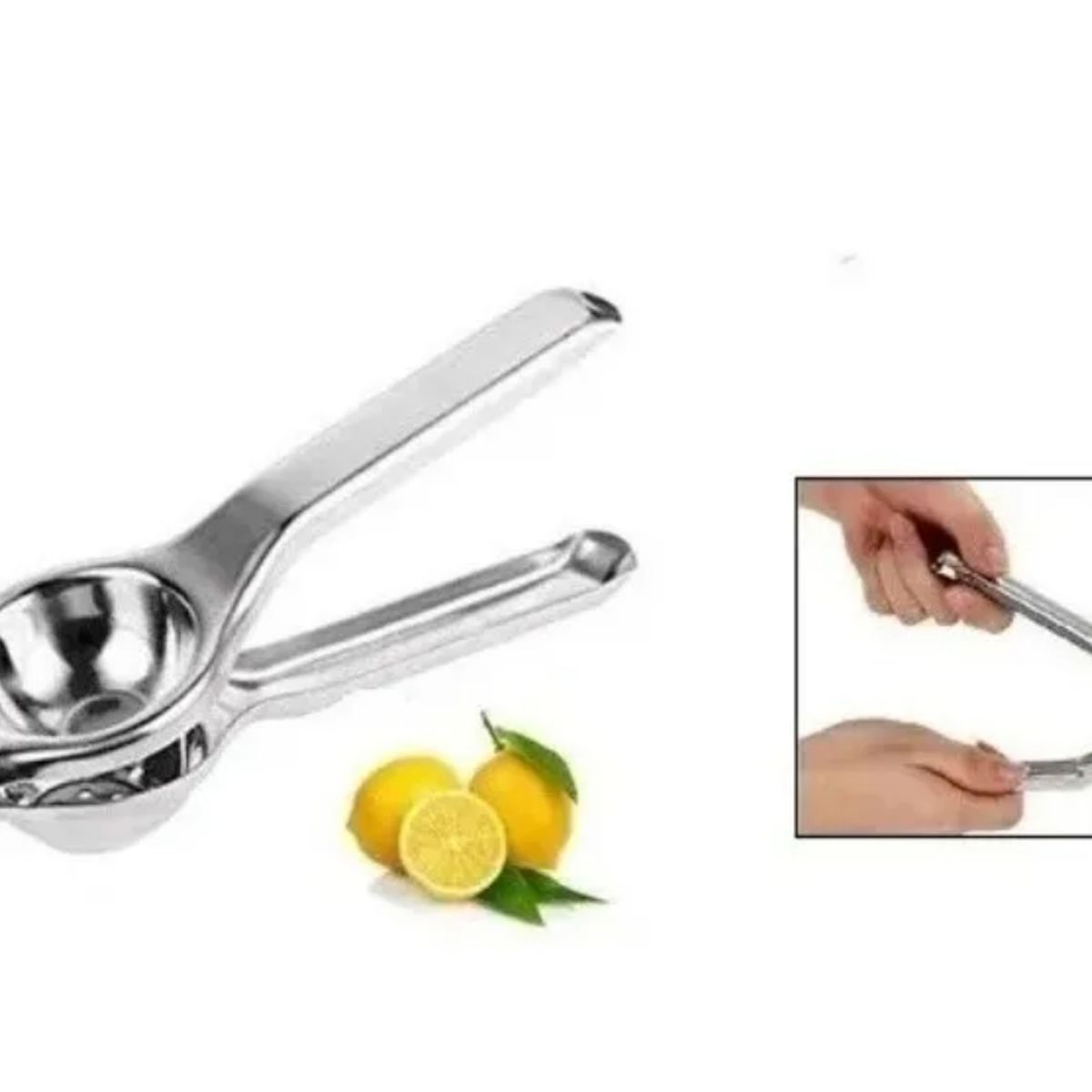GENERICO - Exprimidor Manual De Limón Manual Acero Inoxidable