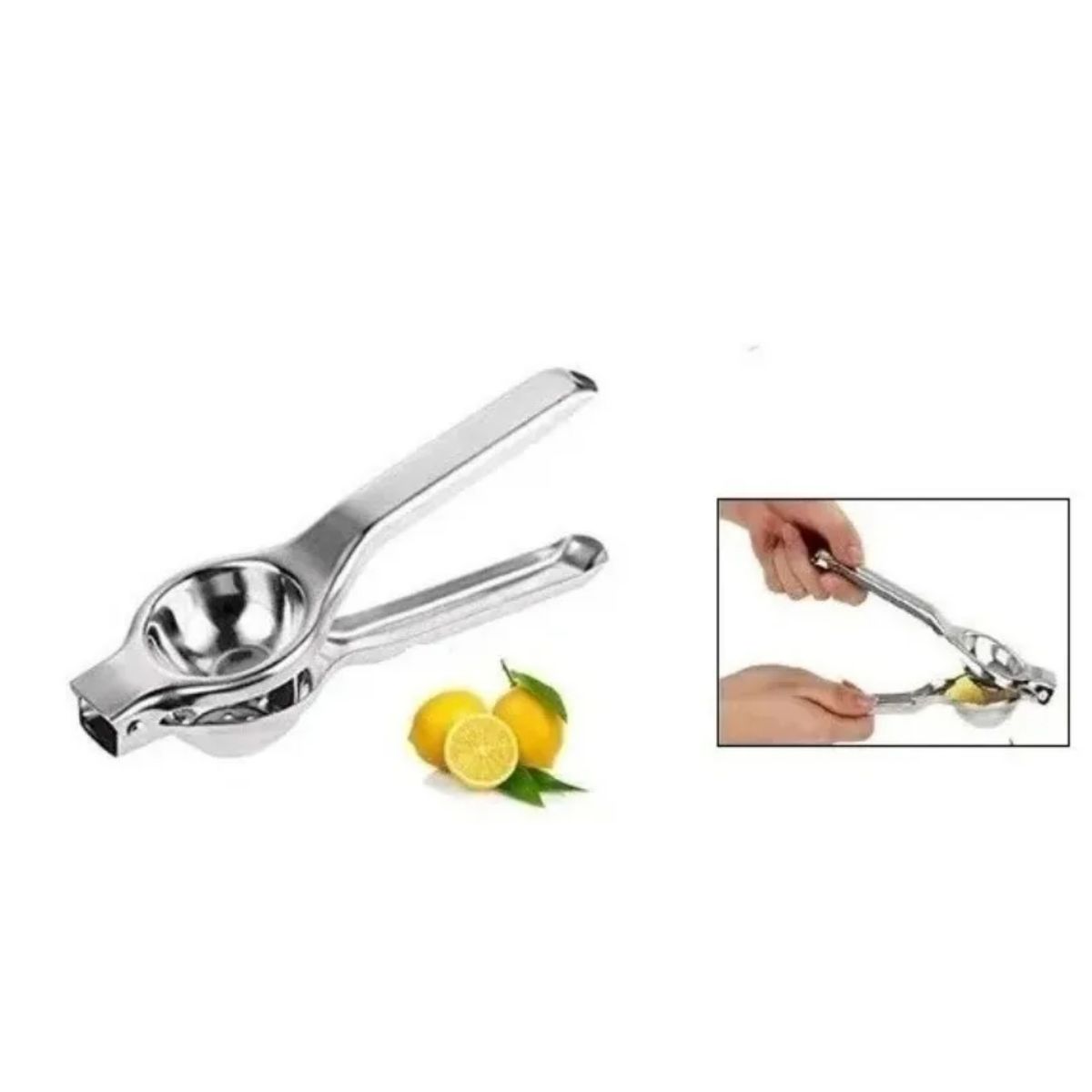 GENERICO - Exprimidor Manual De Limón Manual Acero Inoxidable