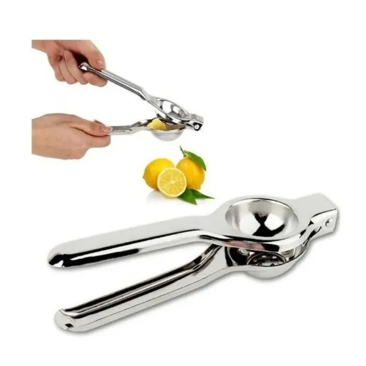 GENERICO - Exprimidor Manual De Limón Manual Acero Inoxidable