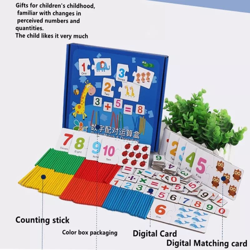 GENERICO - Juego Didactico Aprender Matematica Sumar Restar Montessori