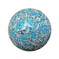 GENERICO - ESFERA DECORATIVA CELESTE (10 x 10 cm)