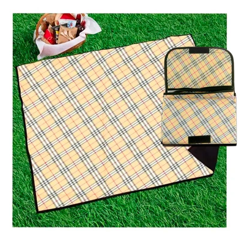 GENERICO - Manta Para Picnic Playa Impermeable Portátil Plegable amarillo