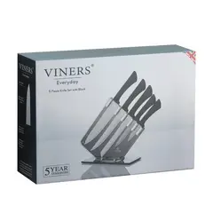 VINERS - Set 6 Cuchillos Everyday Bloque con Vainas
