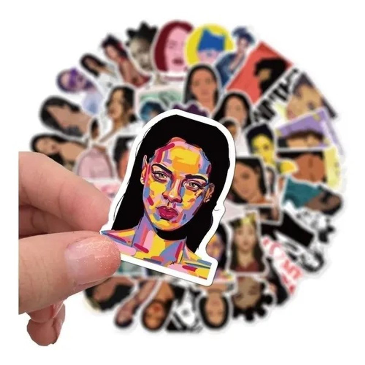 GARSIL - 50 Stickers Rihanna - Etiquetas Autoadhesivas