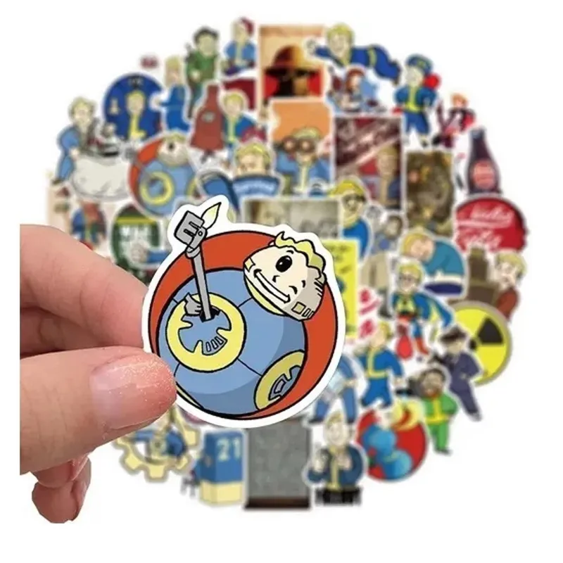 GARSIL - 50 Stickers Fallout - Etiquetas Autoadhesivas