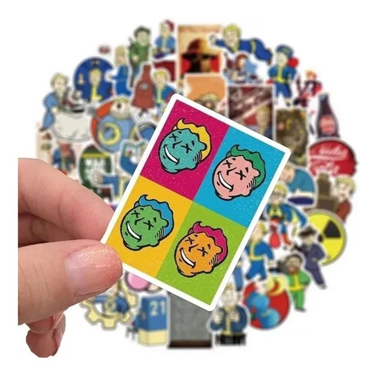 GARSIL - 50 Stickers Fallout - Etiquetas Autoadhesivas