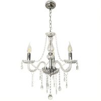 Lampara Colgante Candelabro Lagrimas De Cristal 3 Soquetes