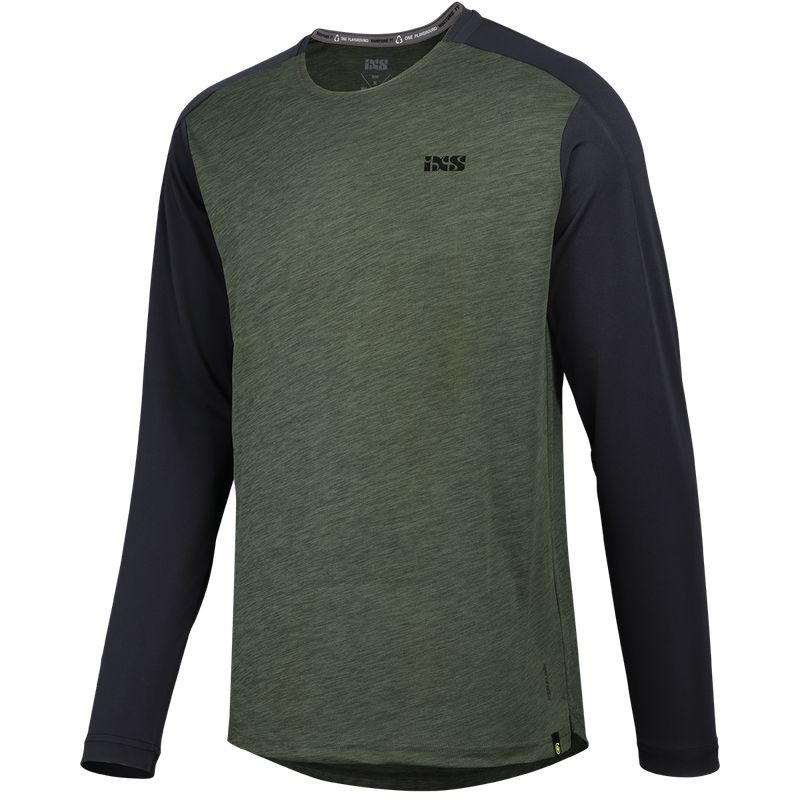 IXS - Jersey Kids Flow X L/S Olive-black KM IXS