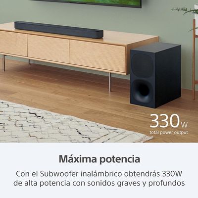 Imagen 2 del producto Soundbar de 2.1 canales con subwoofer inalámbrico HT-S400