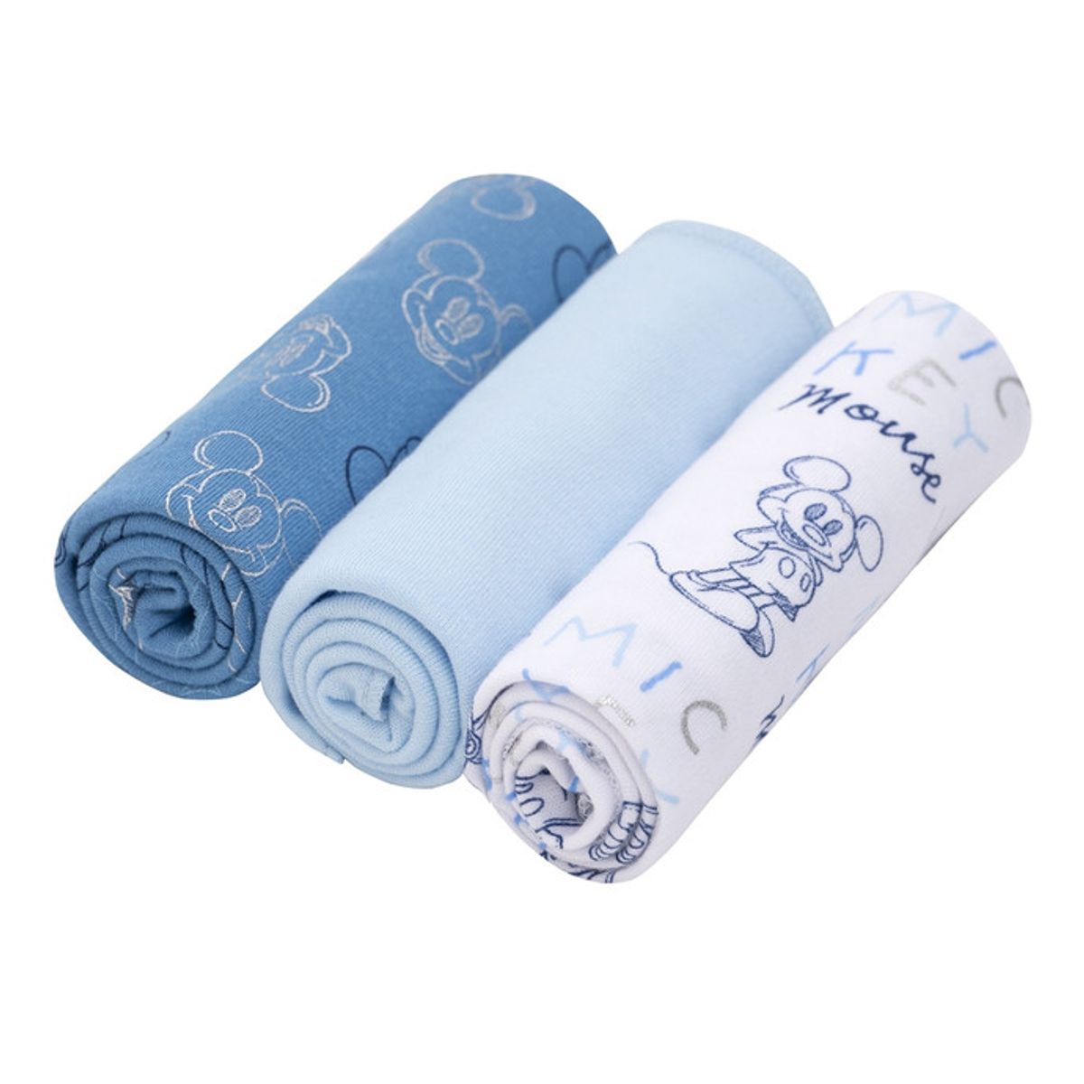 BAMBINO - Set de 3 Pañales Tutos para bebé azules