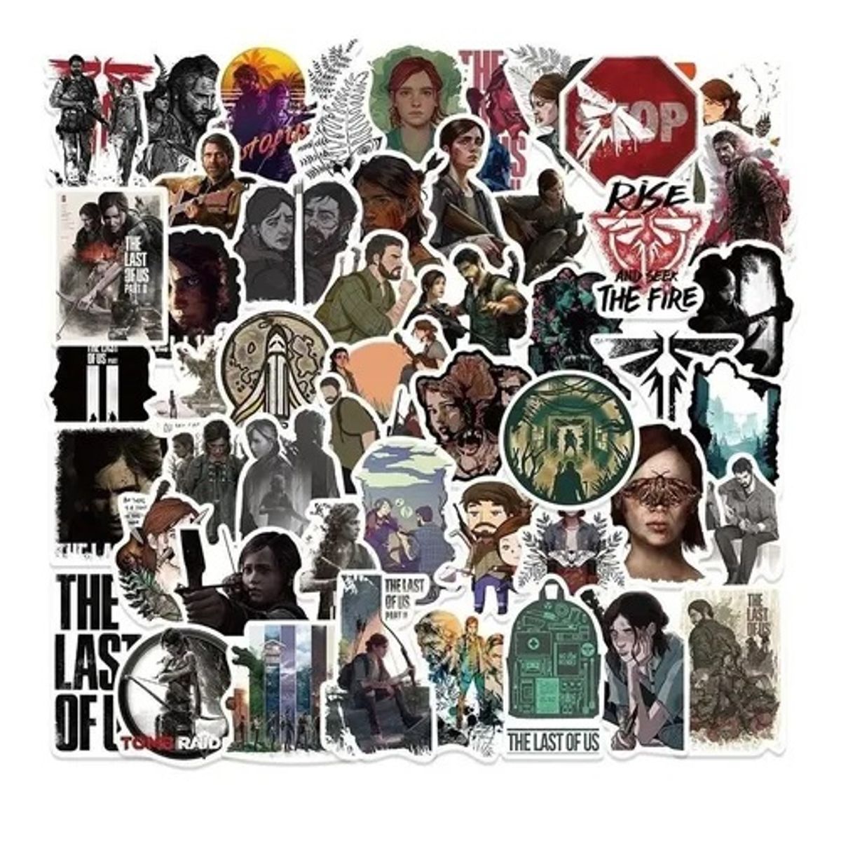 GARSIL - 50 Stickers The Last Of Us - Etiquetas Autoadhesivas