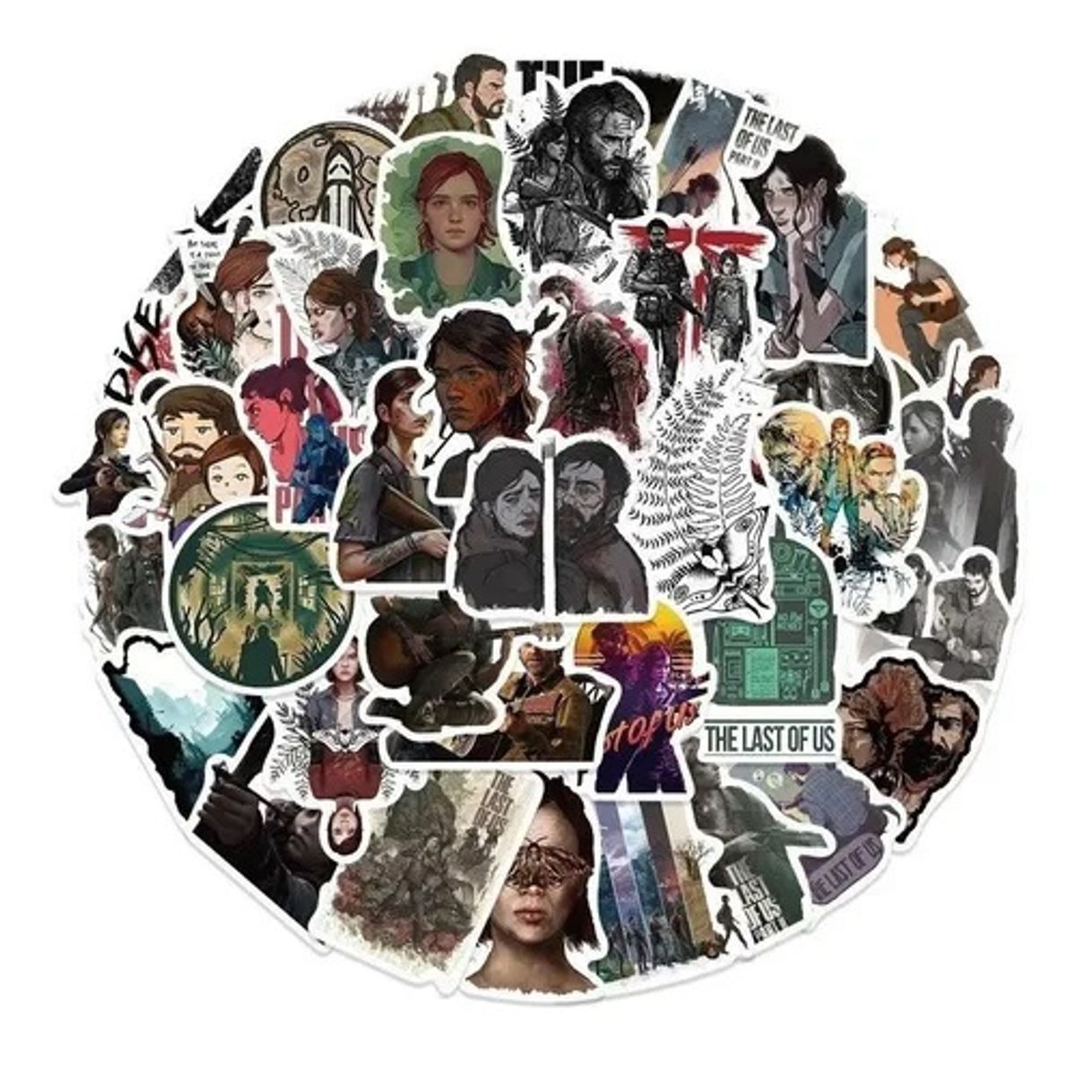 GARSIL - 50 Stickers The Last Of Us - Etiquetas Autoadhesivas