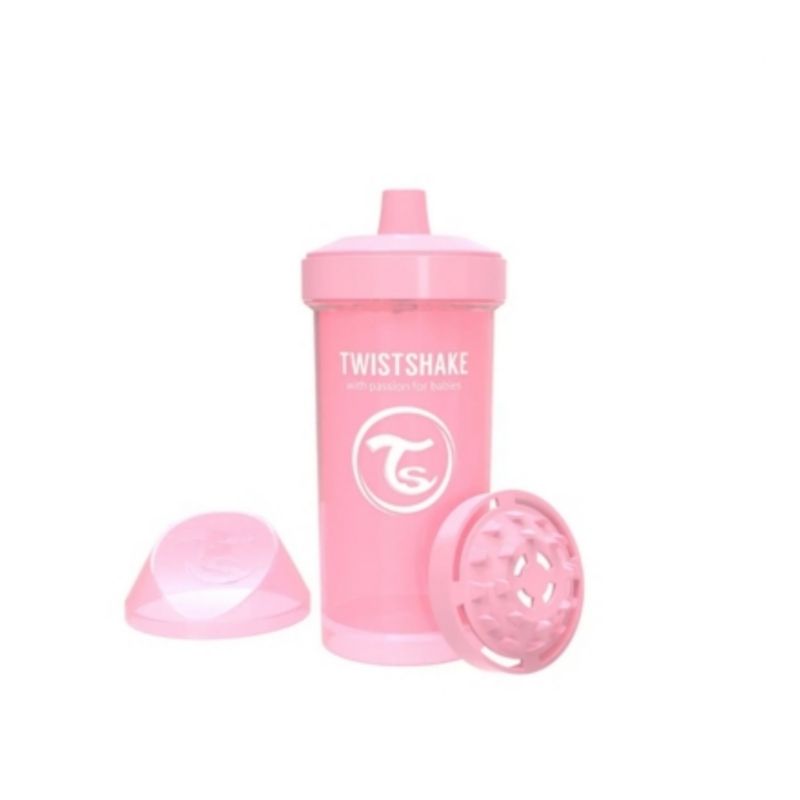 TWISTSHAKE - Vaso Twistshake Kid Cup 360ml 12m Rosa Pastel