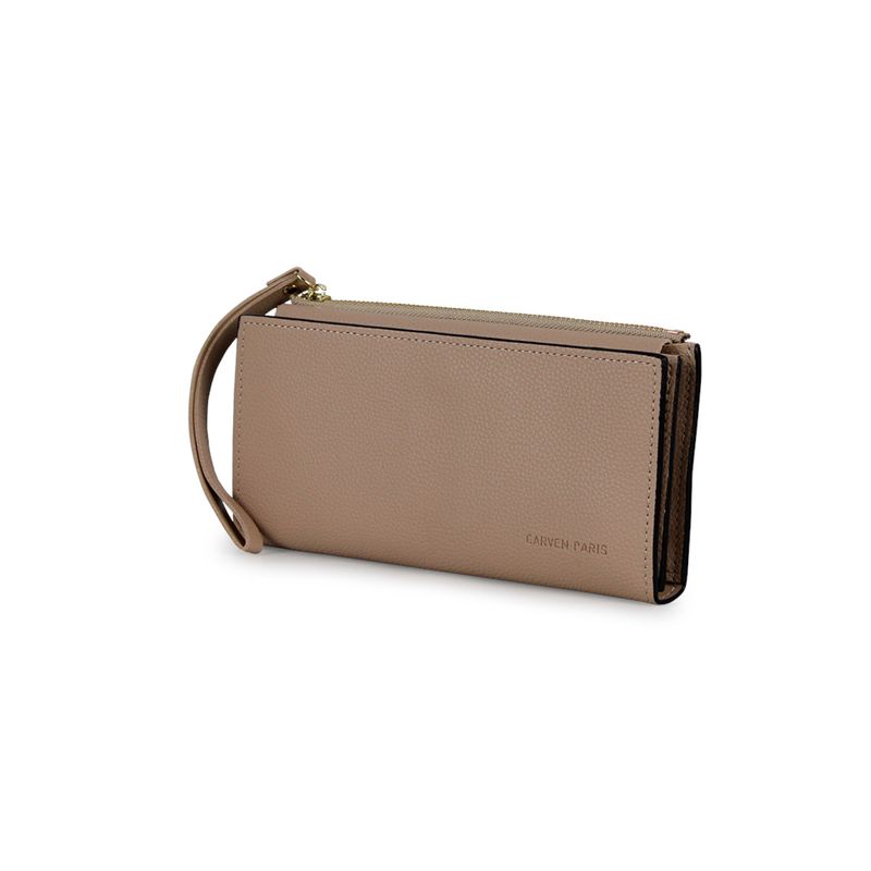 CARVEN - Billetera mujer Delia taupe Carven Paris