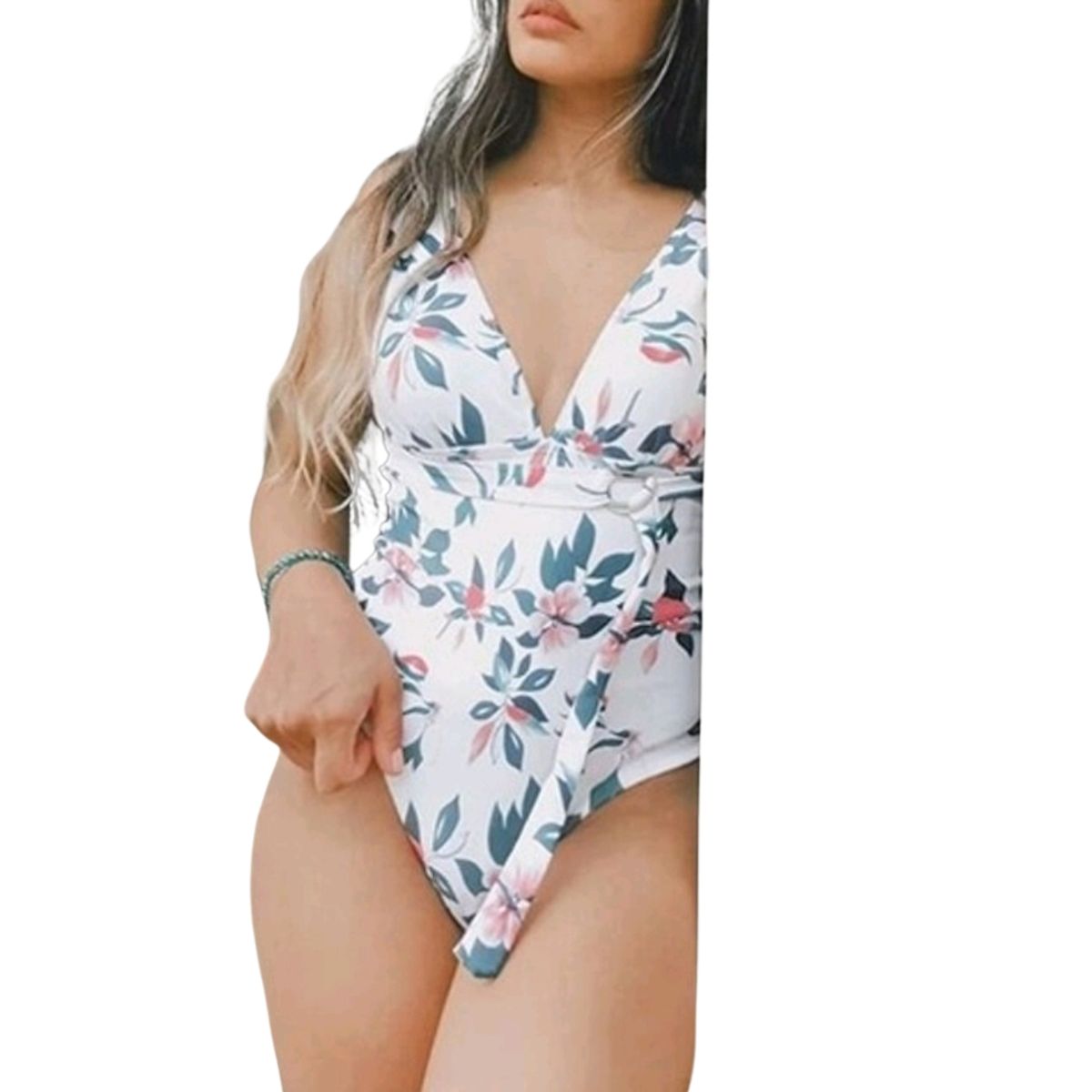 GENERICO - Traje De Baño Entero 1 Pieza Sexy Trikini Estampado T012