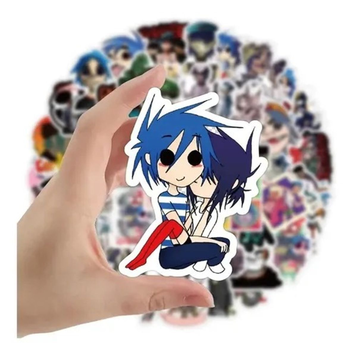 GARSIL - 50 Stickers Gorillaz - Etiquetas Autoadhesivas