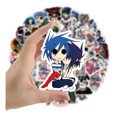 Imagen 2 del producto 50 Stickers Gorillaz - Etiquetas Autoadhesivas