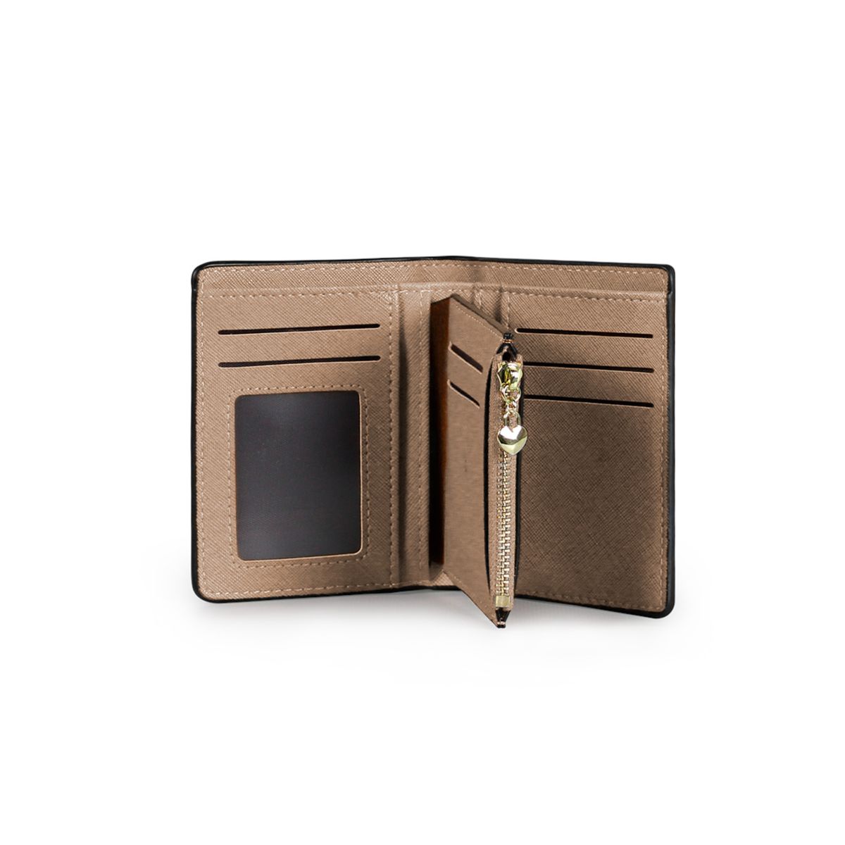 CARVEN - Billetera mujer Briana taupe Carven Paris