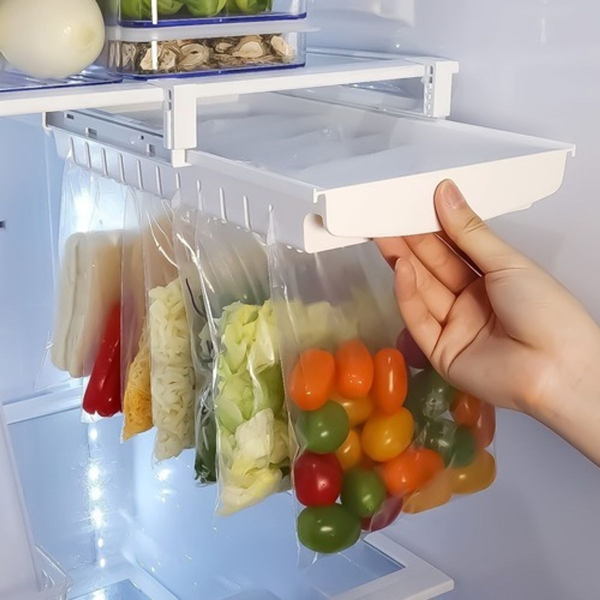GENERICO - Organizador De Bolsas Para Refrigerador Tipo Gaveta