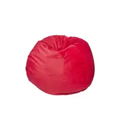 GENERICO - Pouf Pera Fucsia Felpa 100x120x120 cm Máxima Design