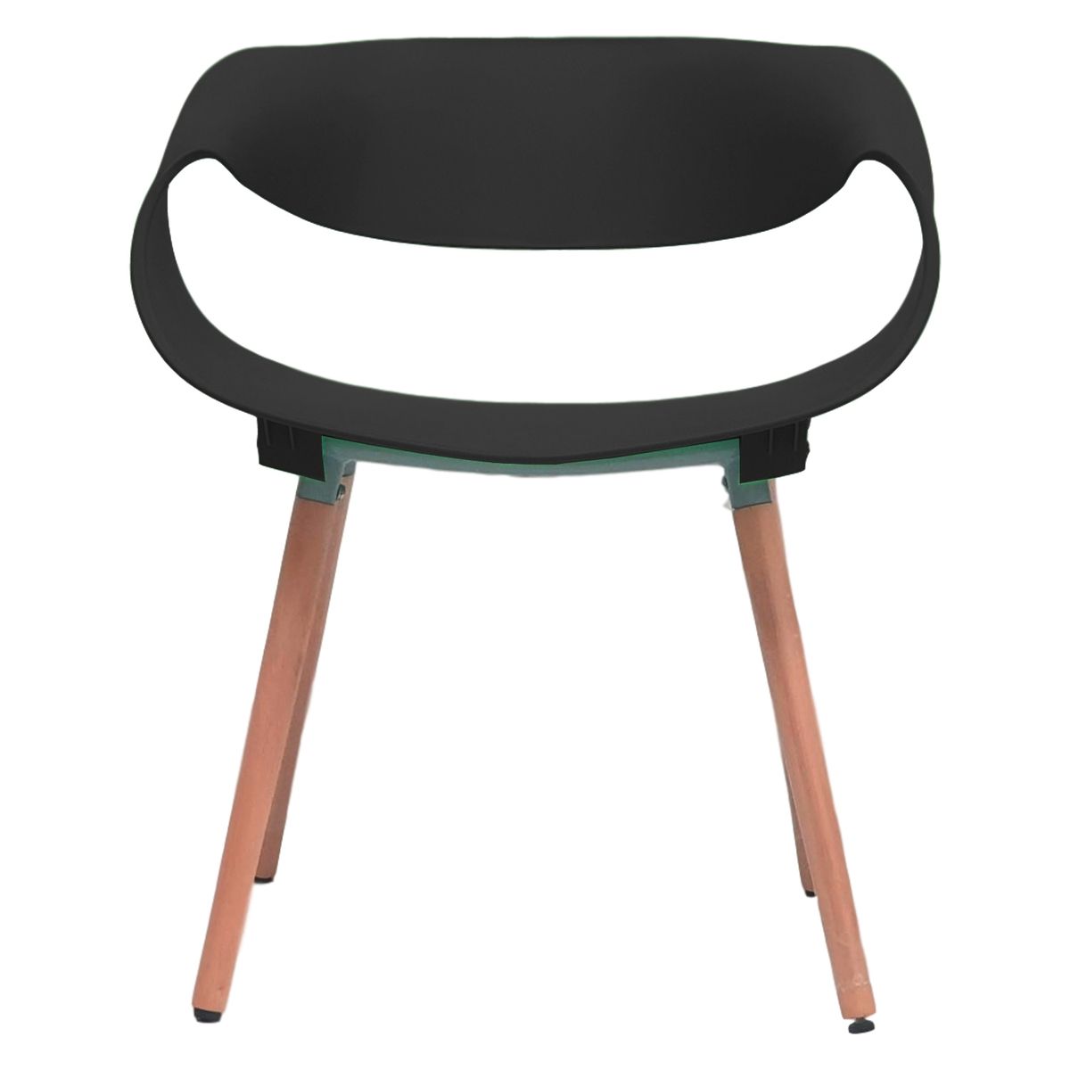 EL BARCO - JUEGO SILLAS + MESA TWIST NEGRO 2 PERSONAS