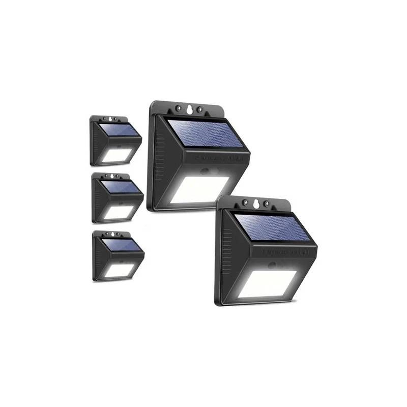 GENERICO - X5 Luz Lámpara De Pared Foco Solar 30 Led Exterior