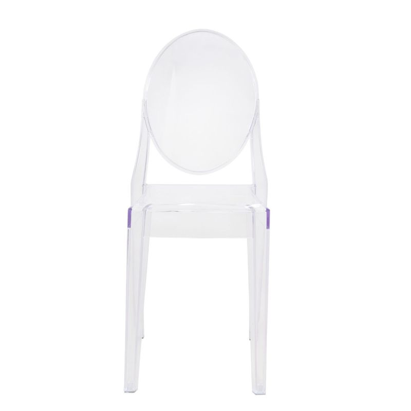 EL BARCO - SILLA DISEÑO COMEDOR LOUIS GHOST TRANSPARENTE SIN BRAZOS