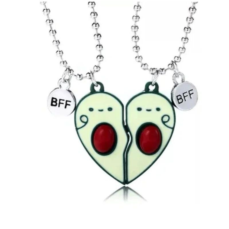 GENERICO - Set 2 Collares Paltas Aguacate Para Amigos O Parejas Regalo