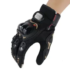 PROBIKER - Guantes Para Moto Malla Con Protecciones En Nudillos Y Palma Negro